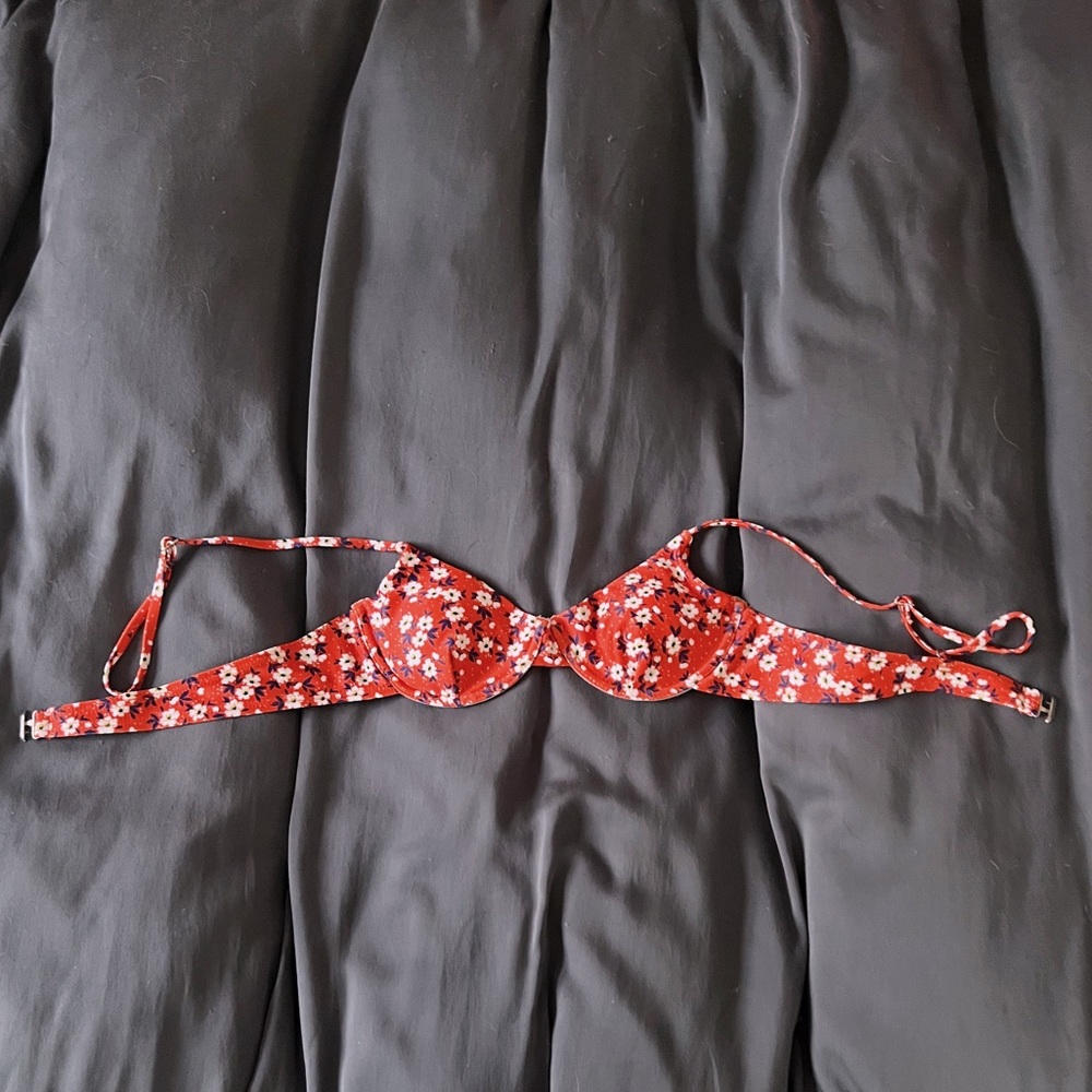 orange bathing suit top